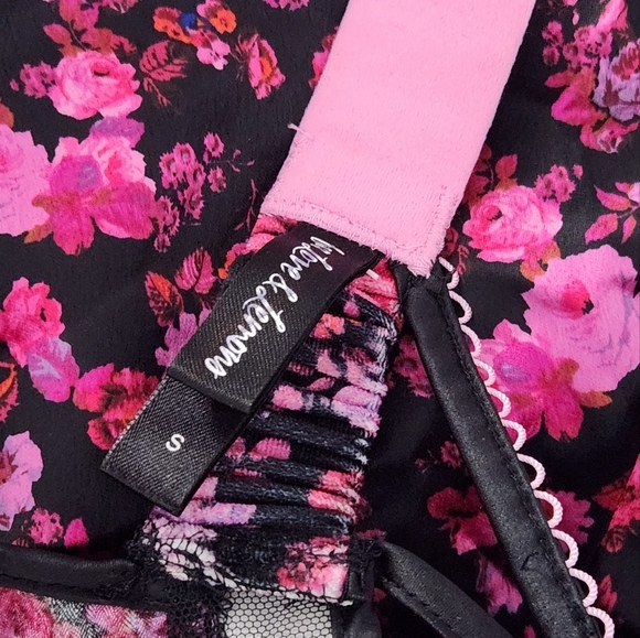 New!For Love and Lemons Lola Babydoll Mini Floral Dress - Picture 15 of 16